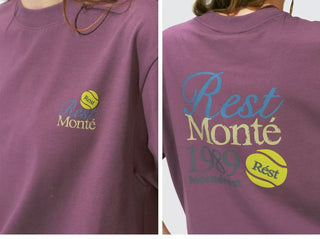 [Monterest] Tennis Print Cotton T-Shirt
