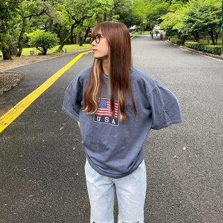 (Unisex) USA Print T-Shirt