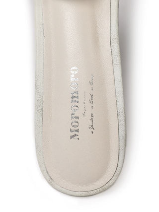 [moromoro2] Leather Bowknot Sandals