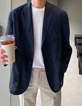 Mild Standard Fit Linen Jacket (5 colors)