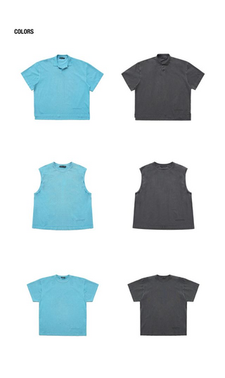 [MASONPRINCE] Washed Embossed Logo Top (3 Versions)