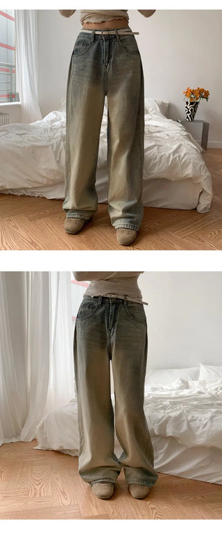 Cat Faded Side Pin Tuck Two-Line Pants - 3 Colors