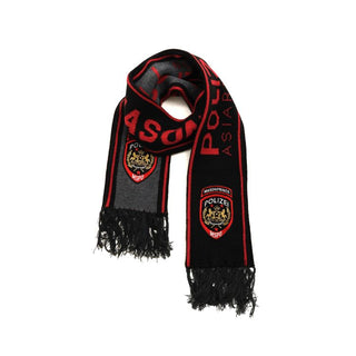 [MASONPRINCE] POLIZEI Emblem Fringe Scarf