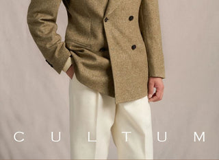 [CULTUM] 1930s Wool Blend Peak Lapel Blazer