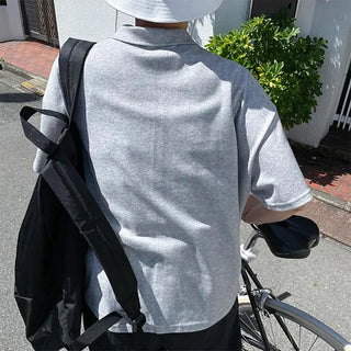 wood half zip-up sweatshirts