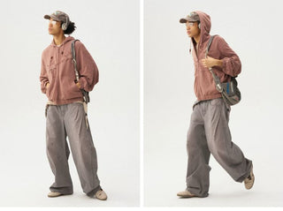 [Monterest] Washed Double Pleat Wide Pants