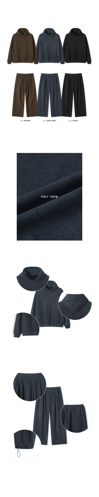 Madeleine Brushed Corduroy Hoodie Set