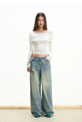 [NOTAWEAR] Lace Off shoulder Top