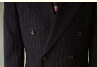 [CULTUM] 1930s Pinstripe Double-Breasted Peak Lapel Suit