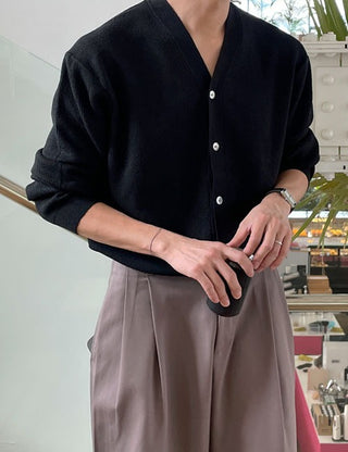Good Fit Cashmere-like Cardigan (soft fabric)