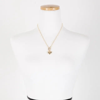 heart stick buckle necklace