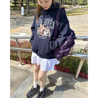 Cat Oversized Hoodie