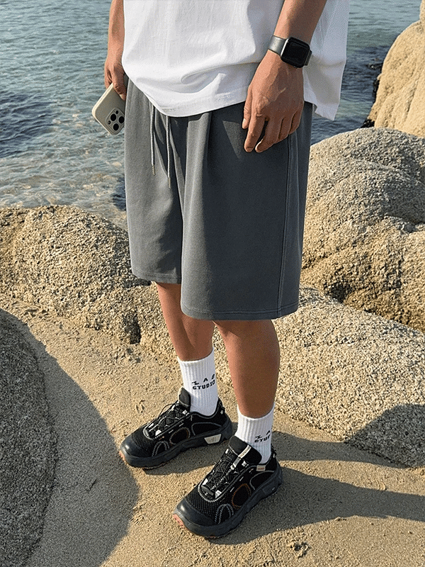Ader Supima Pigment One-Pleat Shorts