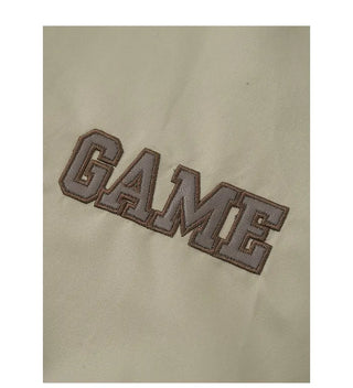 Reversible fur-lined bomber jacket