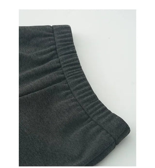 Elastic waist wrap pants