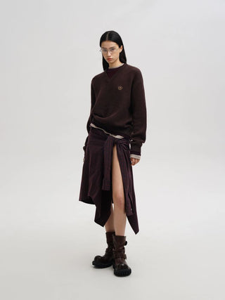 [MASONPRINCE] V-Neck Layered Sweater