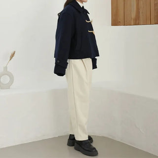 Wool double duffel coat