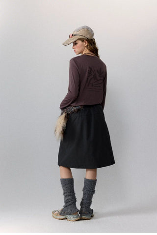 [Monterest] Merino Wool Blend Relaxed Long Sleeve Tee