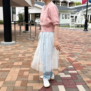 Colorful round knit