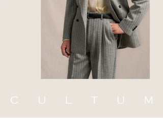 [CULTUM] 480g Heavyweight Wool Striped Suit