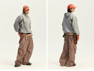 [Monterest] Washed 4-Way Stretch Mesh Hooded Jacket