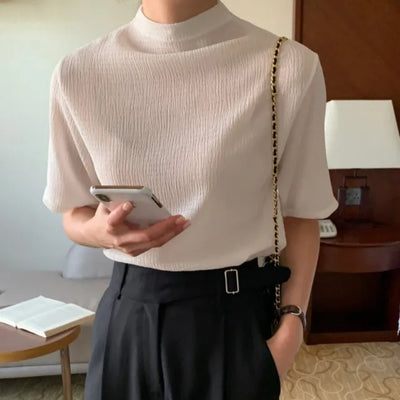 Libre yoru short-sleeved blouse (4c)
