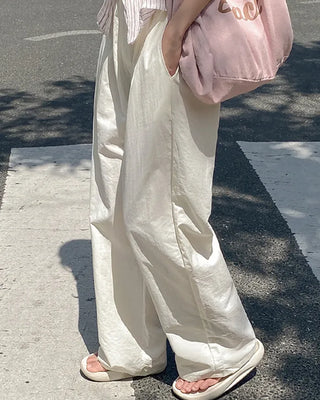 Summer Y2K Nylon Wide Training Pink