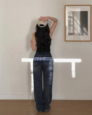 Premium Wash Straight Denim Pants