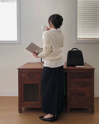 Classic striped border skirt