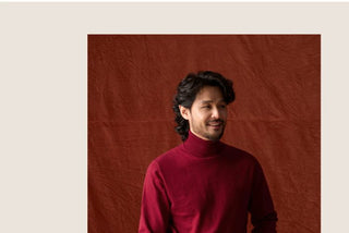 [CULTUM] Cotton Cashmere Blend Turtleneck Sweater