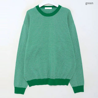 Bordered two-tone knit