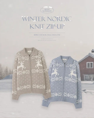 Snow knit hoodie - 2 colors