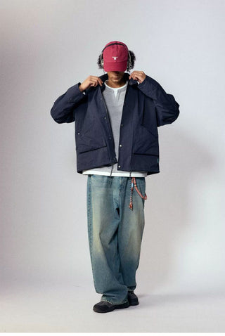 [Monterest] Corduroy Collar Multi-Pocket Field Jacket