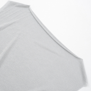 Off shoulder ruched see through mini dress