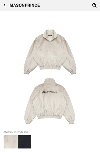 MASONPRINCE Distressed Nylon Coach Jacket