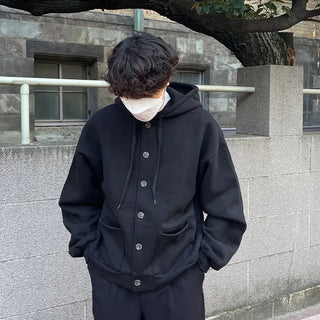 Button-up hooded parka
