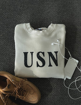 USN Crop Pigment Sweatshirt (4 colors)