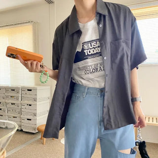 Loose-fit summer half shirt