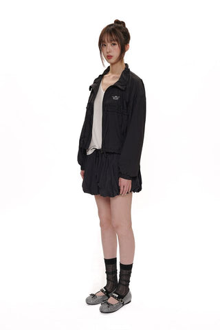 [Moromoro2] Rhinestone Bow Ballet Flats