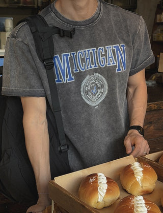 Washed Michigan Crop Short Sleeve Tee (3 colors)