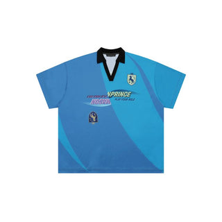 [MASONPRINCE] Quick-Dry Layered Badge Sport Jersey