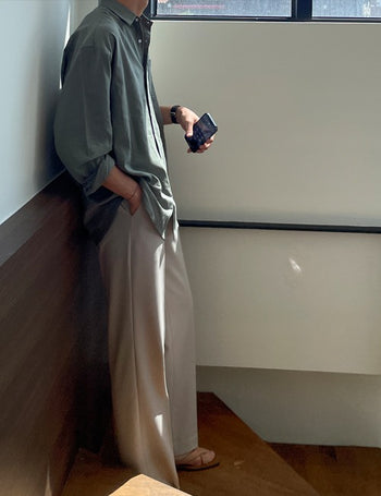 Flowy Cool Linen Overshirt (Good fit)