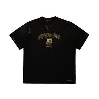 [Moromoro2] Preppy Badge Embroidered T-Shirt /  Hoodie