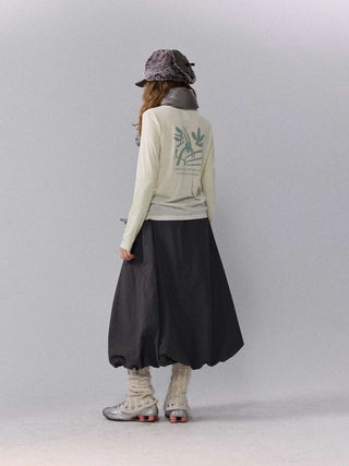 [Monterest] Merino Wool Blend Relaxed Long Sleeve Tee