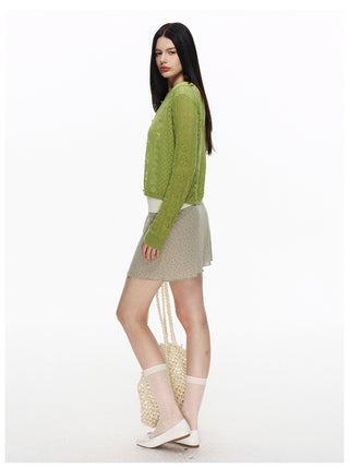 [NECY] Blossom Open Walk Knit Cardigan (2color)