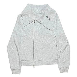 (2 colors) Waffle Asymmetrical Zip-Up