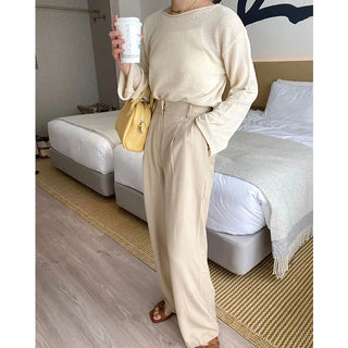 wave boat neck knit