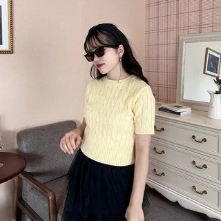 Cable sweater