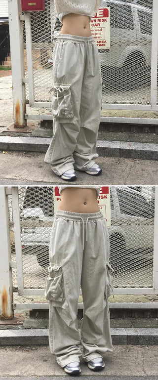 Pigment Rope Cargo Wide Pants - 2 colors