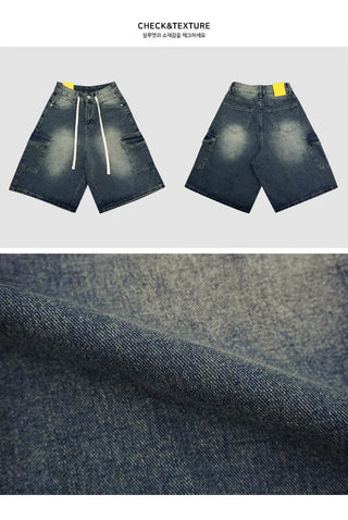 Strappy Bermuda Denim Pants - 2 Colors